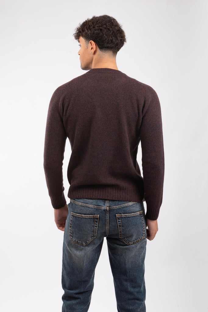 Pullover in misto lana e cashmere Marrone 2561220 6038 ALTEA 