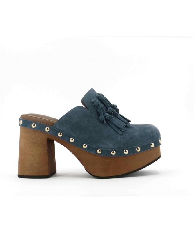 Mules in camoscio Azzurro EVA-C JEANS MISS OLIVIA 