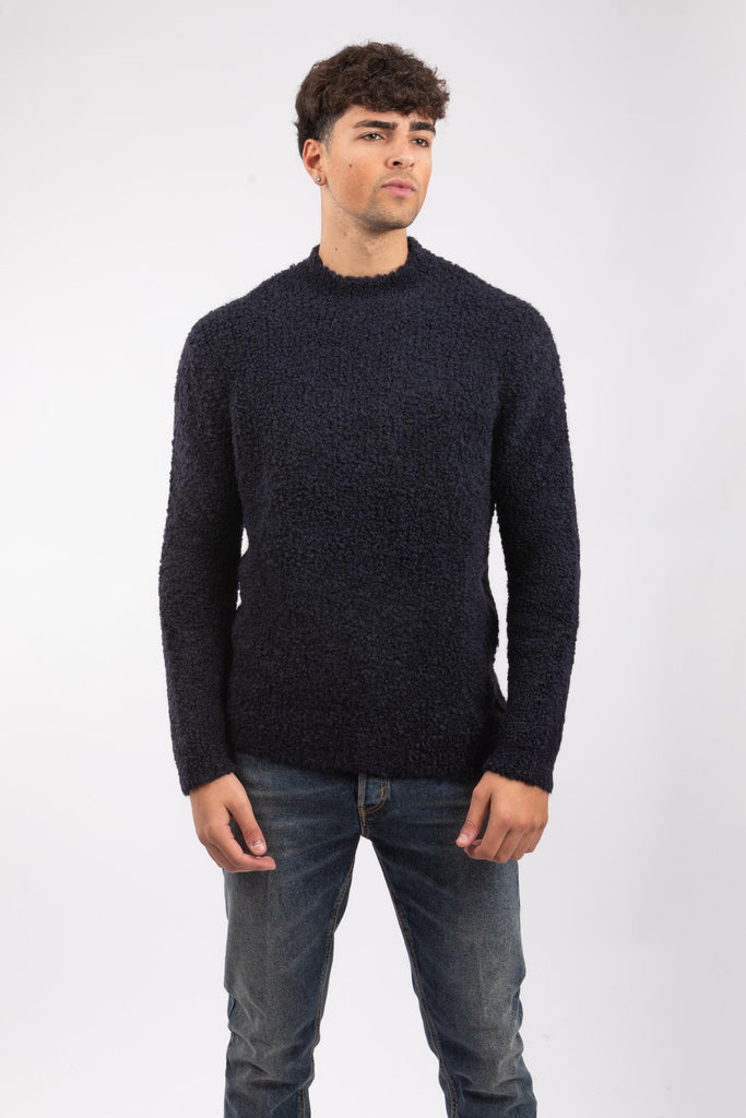 Maglione testurizzato Blu BRAYS PWI25-06 1254 TAGLIATORE 