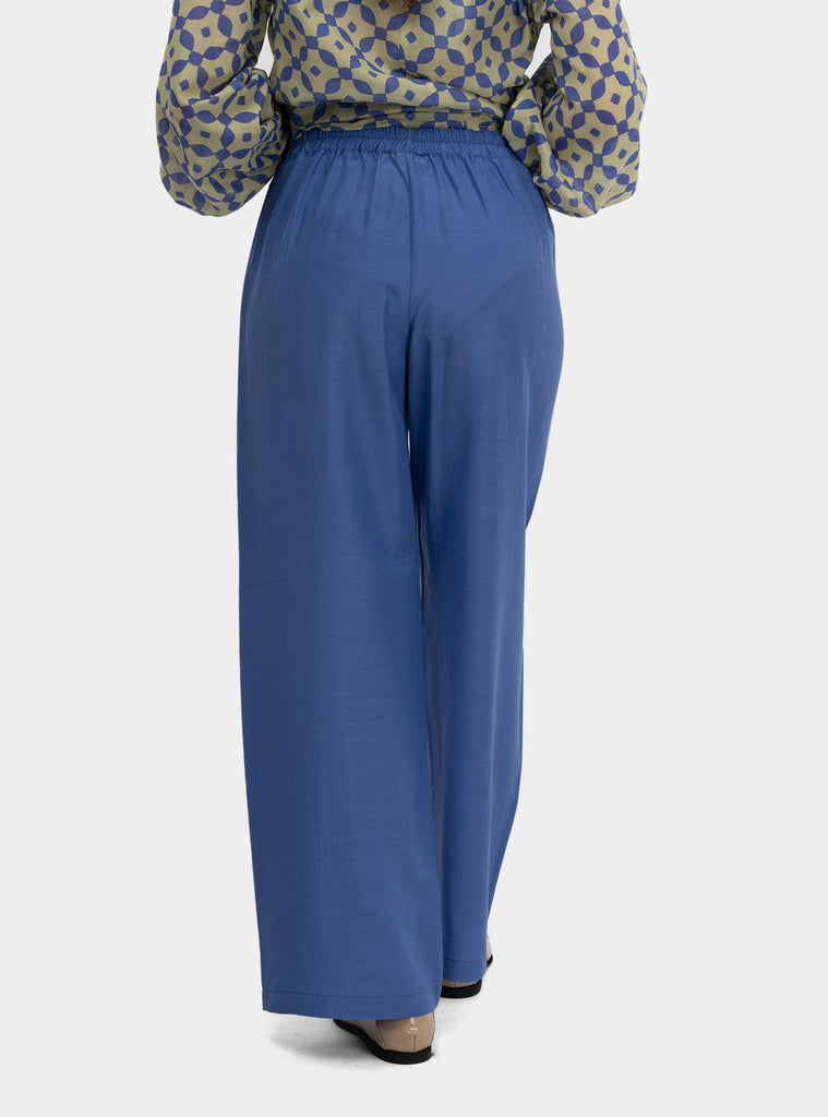 Pantalone bojan gamba ampia Viola SS25211T004 AZUL NIU 