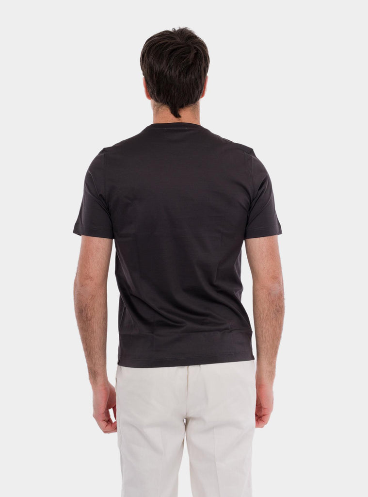 T-shirt uomo in filo di scozia Fumo 60133/74002 178 GRAN SASSO 