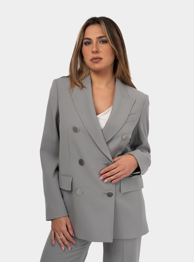 Blazer doppiopetto Grigio EDICOLA 042 MAX MARA 