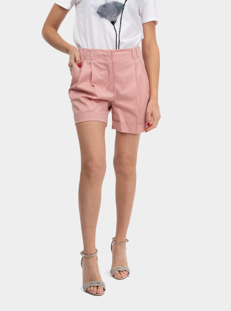 Short in gabardina di cotone Rosa BERGEN 022 MAX MARA 