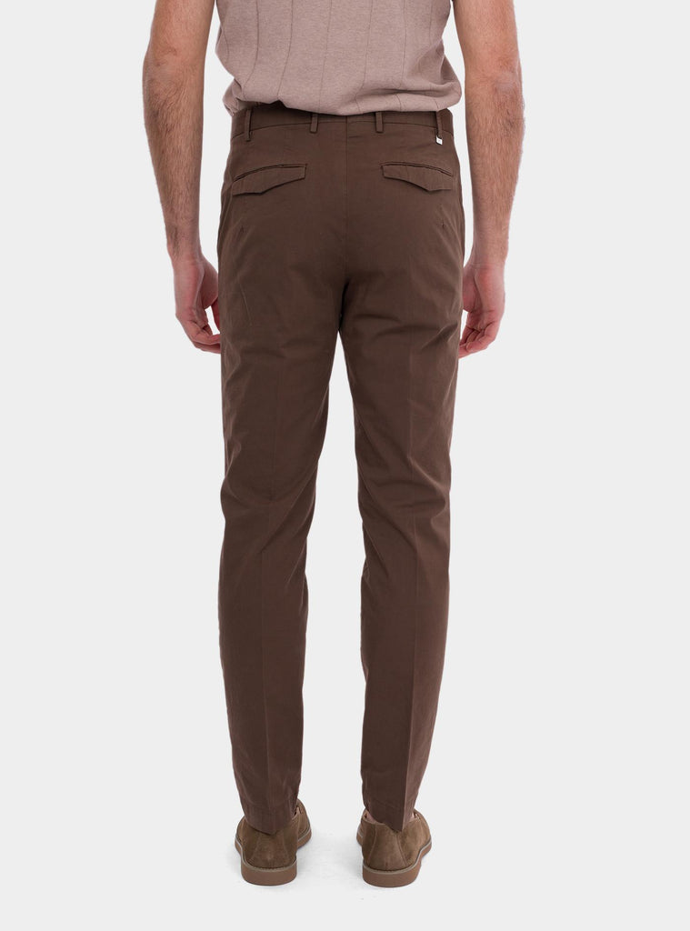 Pantaloni Master in gabardina stretch marrone ATMAZ00CL1GL04 Y174 PT PANTALONI TORINO 