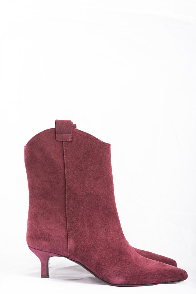 Stivaletto in camoscio Bordeaux 468 VINO BAile 