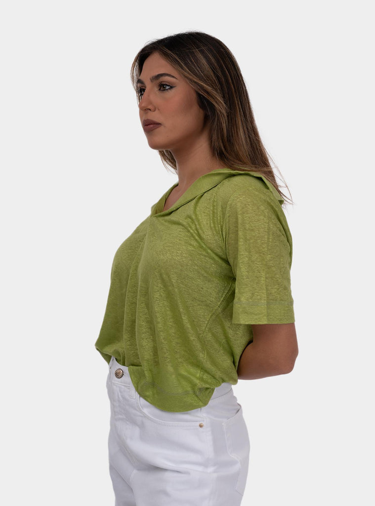 T-shirt in puro lino Platano SS25516 PLATANO NIU 