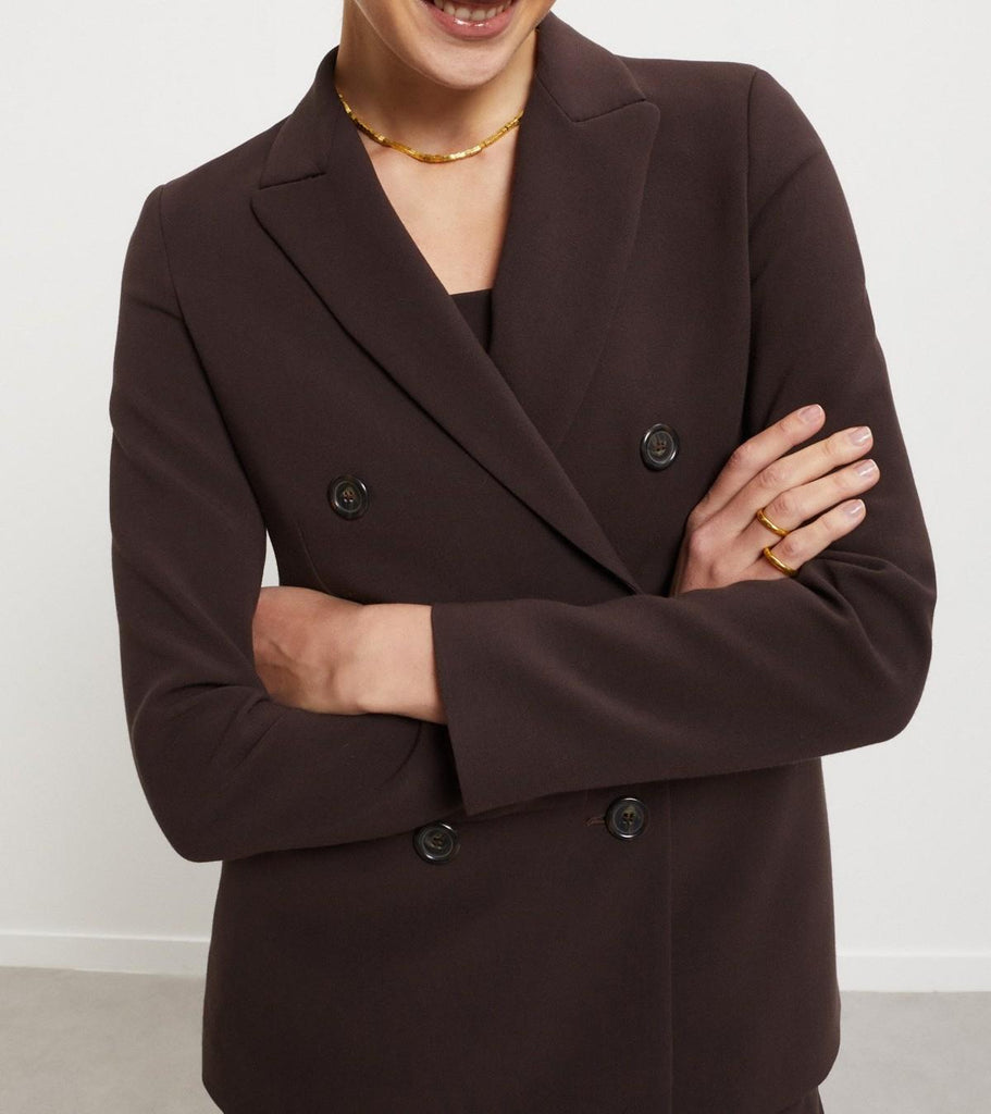 Giacca claudia doppiopetto Brown DG6031-2 BROWN OTTO D'AME 