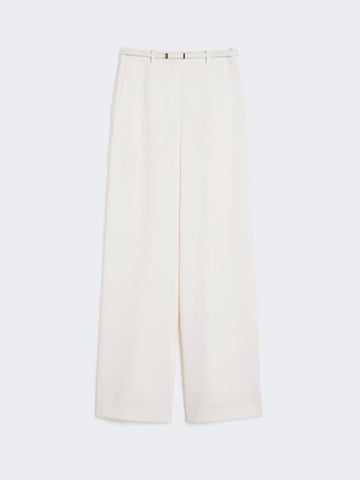 Pantalone in cady largo Bianco Avorio JEZ 017 MAX MARA STUDIO 