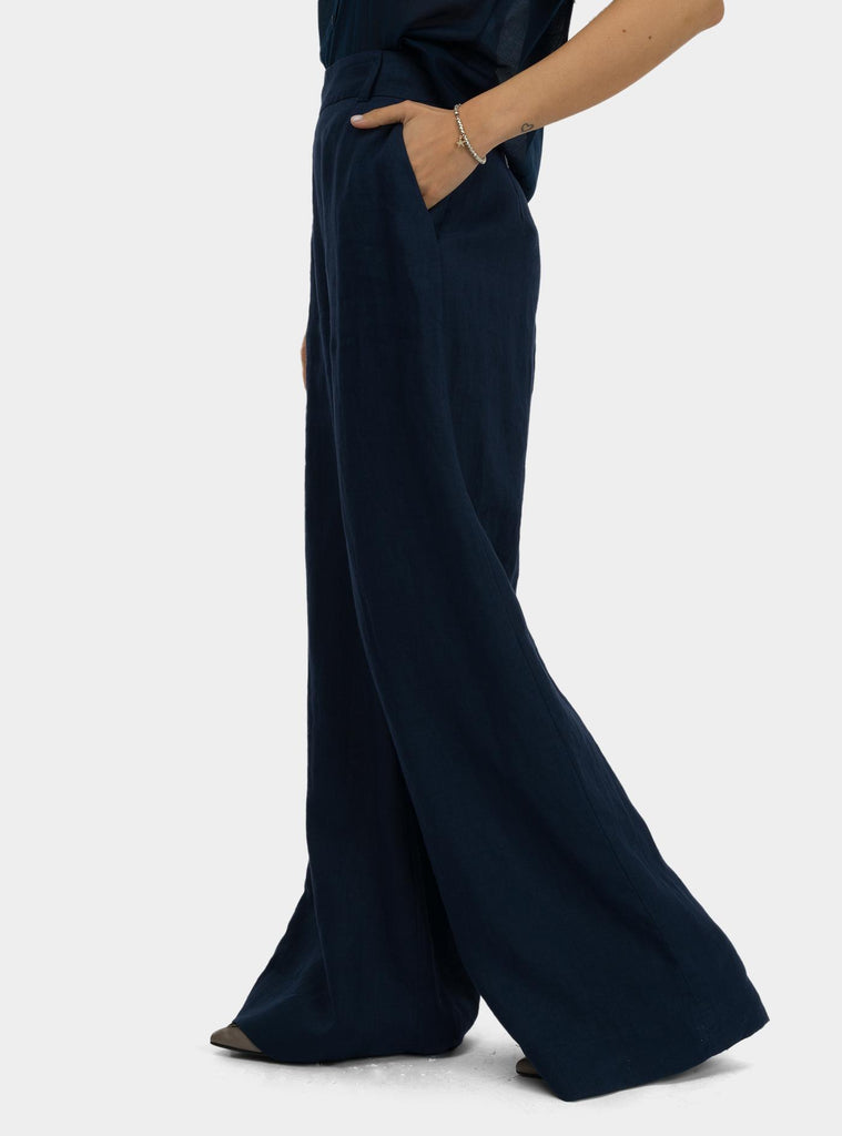 Pantalone a campana Oceano SS25208T032 OCEANO NIU 