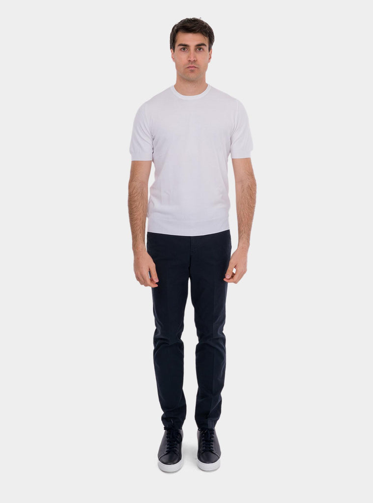 T-shirt uomo in cotone organico bianco 57136/21810 001 GRAN SASSO 