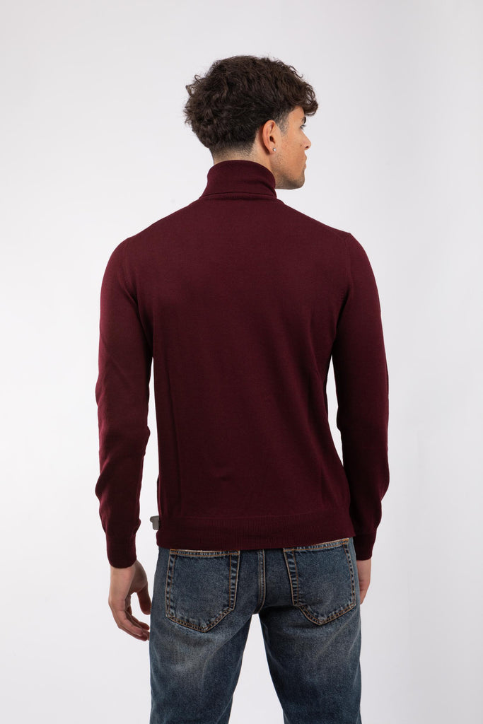 Maglia uomo a collo alto Bordeaux 55157/14290 291 GRAN SASSO 