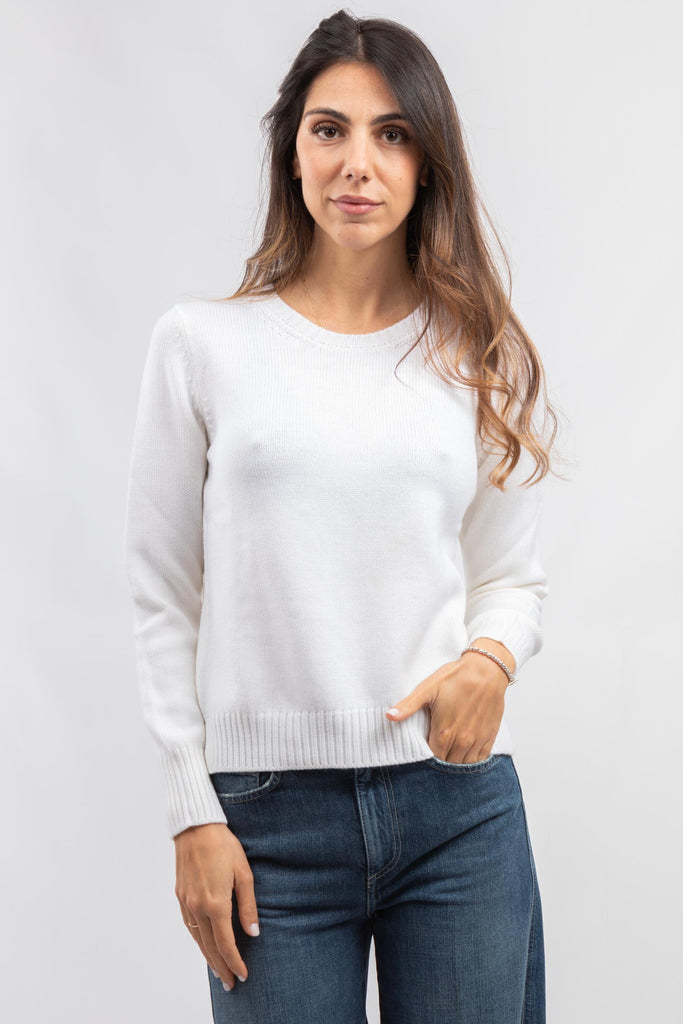 Maglia girocollo Panna 13207/14200 001 GRAN SASSO 