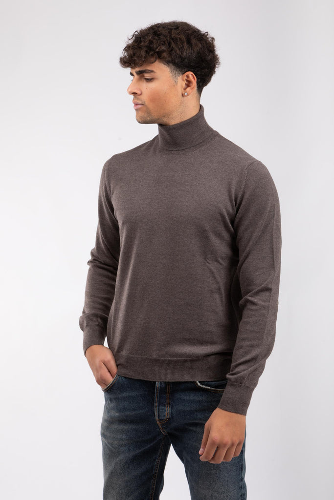 Maglia uomo a collo alto Grigio medio 55157/14290 046 GRAN SASSO 