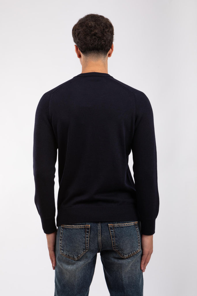 Maglia girocollo a maniche lunghe Blu 57161/24638 598 GRAN SASSO 