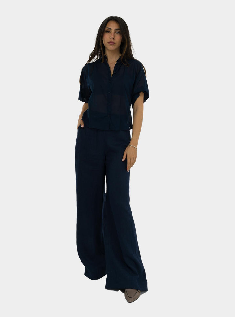 Pantalone a campana Oceano SS25208T032 OCEANO NIU 