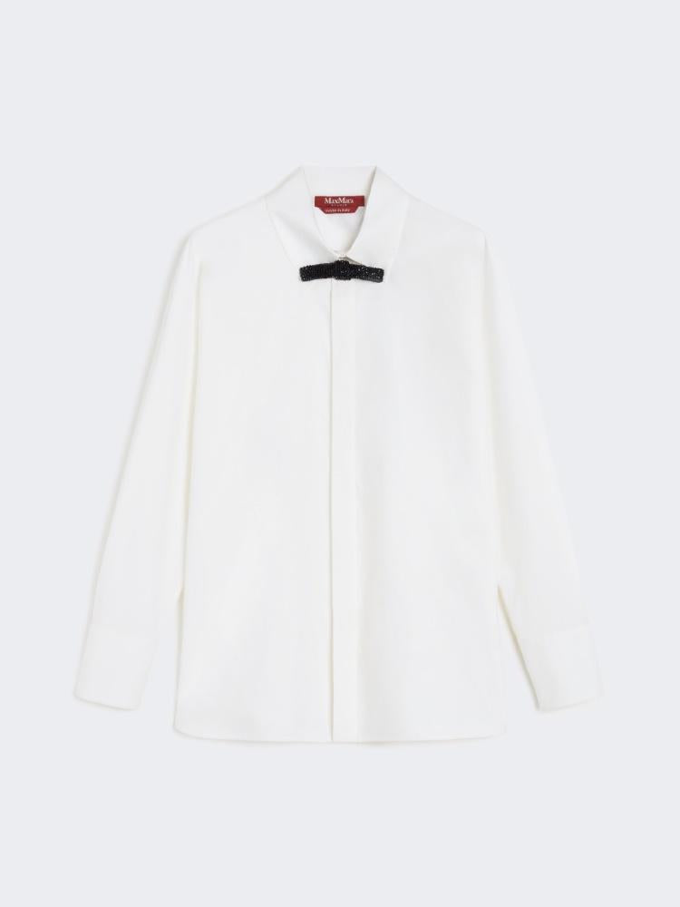 Camicia in popeline di cotone e seta ROLL 001 MAX MARA STUDIO 