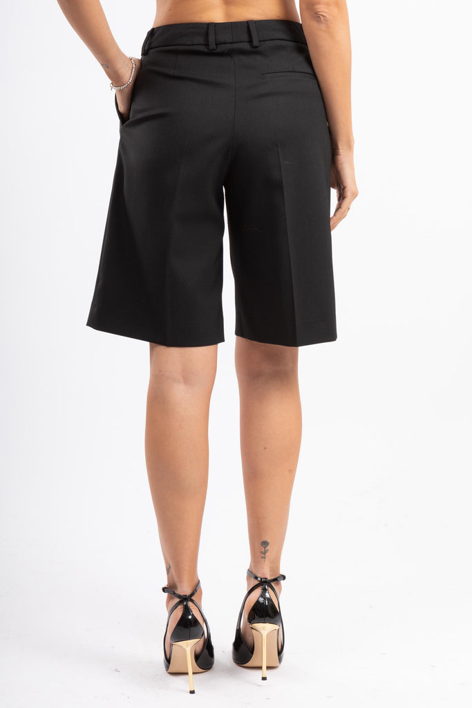 Bermuda Simone con pinces Nero BSSMZX0STD PO36 0990 PT PANTALONI TORINO 