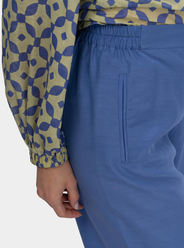 Pantalone bojan gamba ampia Viola SS25211T004 AZUL NIU 