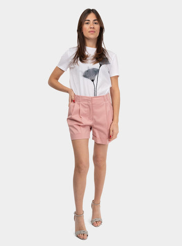 Short in gabardina di cotone Rosa BERGEN 022 MAX MARA 