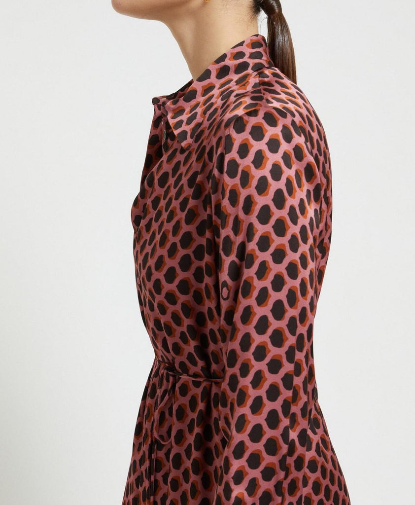 Abito lungo con scollo polo Mouve Wood DA5295 MOUVE WOOD OTTO D'AME 