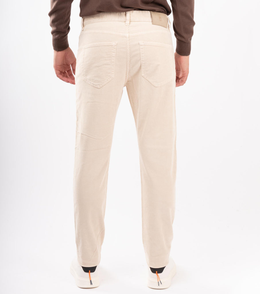 Pantaloni in velluto stretch Panna TP05B0 TT33T0 Y011 PT PANTALONI TORINO 