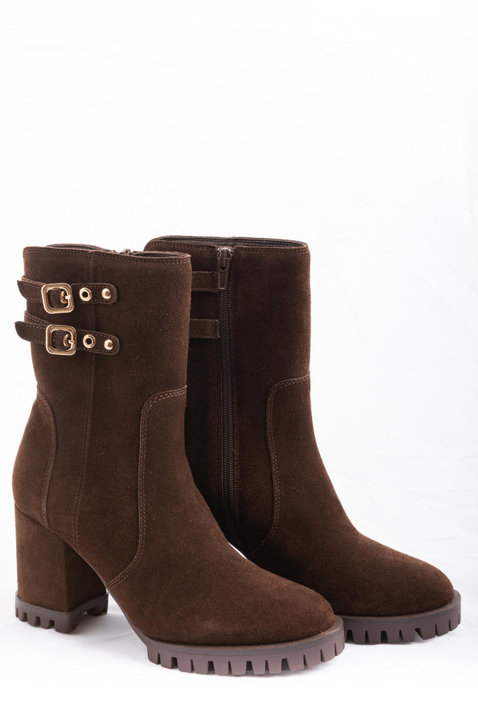 Stivaletto Ester Marrone F5EVERY02/LEA DARK BROWN APEPAZZA 