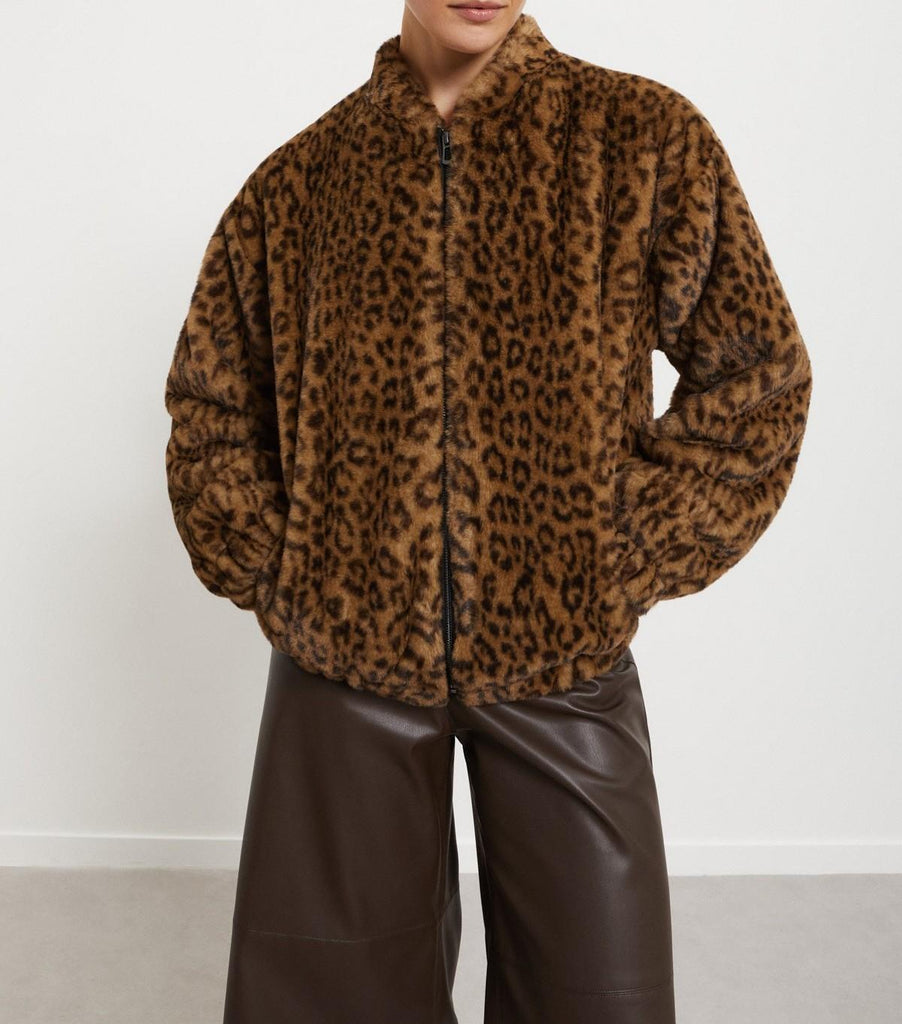 Giacca animalier in ecopelliccia DJ0057 VAR UNICA OTTO D'AME 