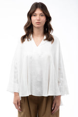 Blusa kimono in lino