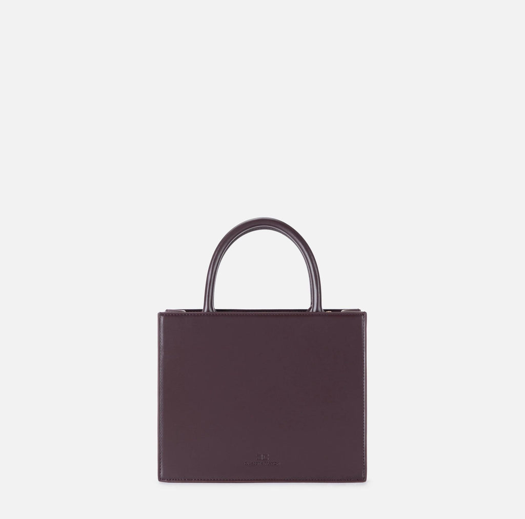 Borsa Tote piccola con logo Merlot BS33A56E2 EA4 MERLOT ELISABETTA FRANCHI 