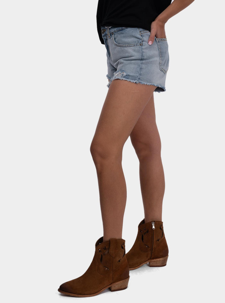 Short in denim Ares ARES 2 GOD SAVE DENIM 