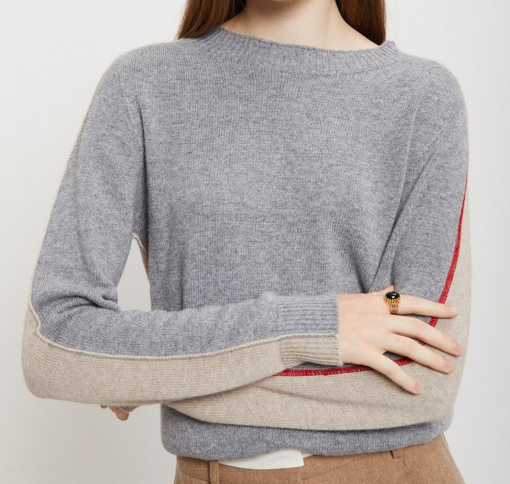 Maglia in misto lana bicolor DK9225 VAR UNICA OTTO D'AME 