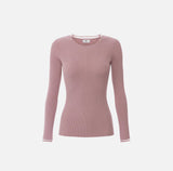 Maglia a costine con logo gioiello Sunrise