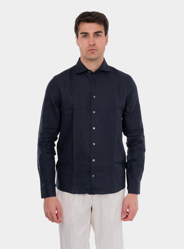 Camicia uomo in puro lino 61121/50001 598 GRAN SASSO 