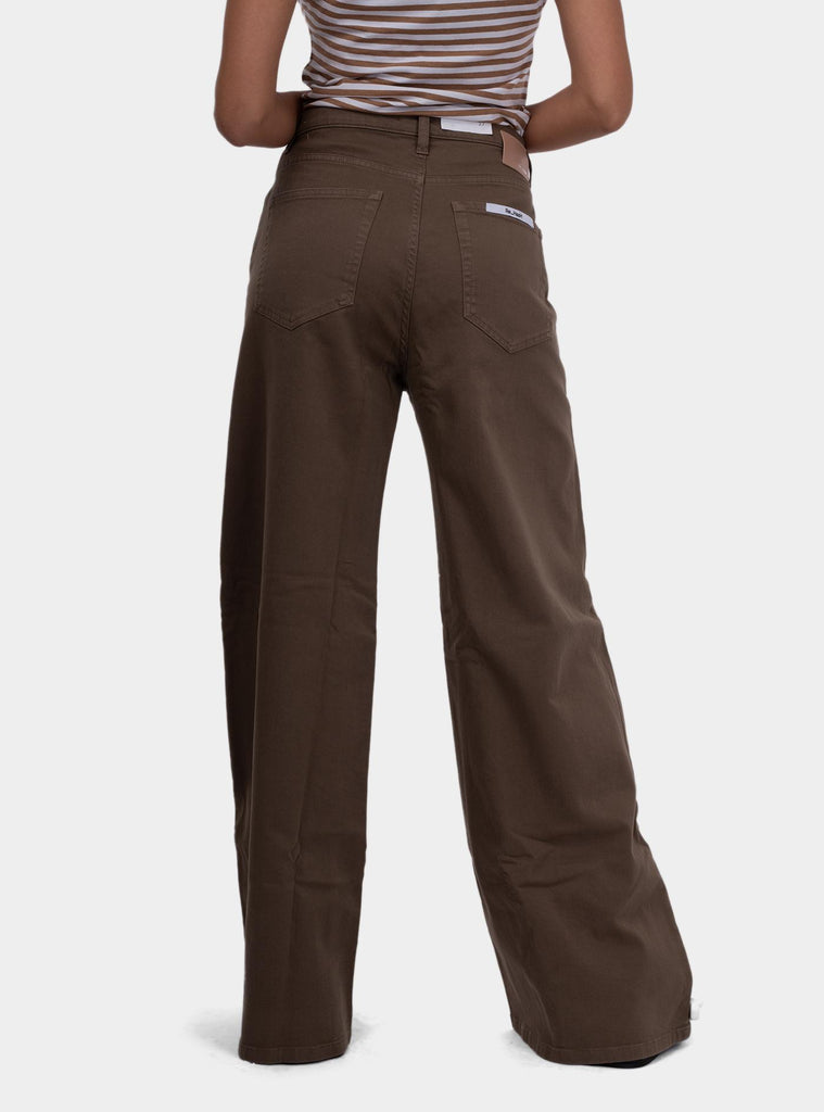 Pantalone Avril 5 tasche marrone P396 AVRIL MARRONE REHASH 