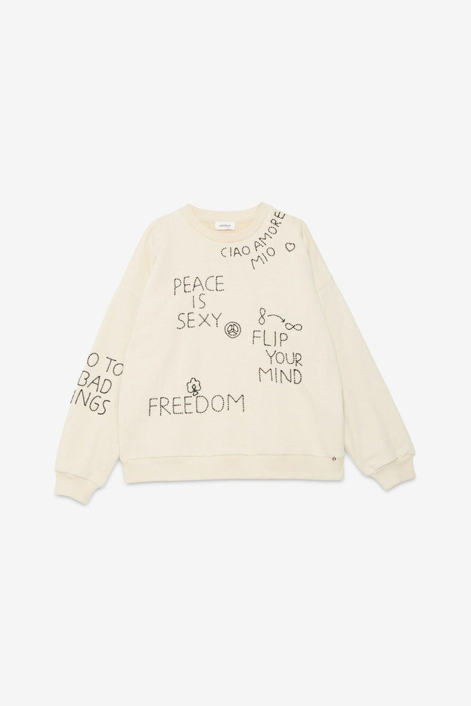 Felpa con paillettes DMF0029 VAR UNICA OTTO D'AME 