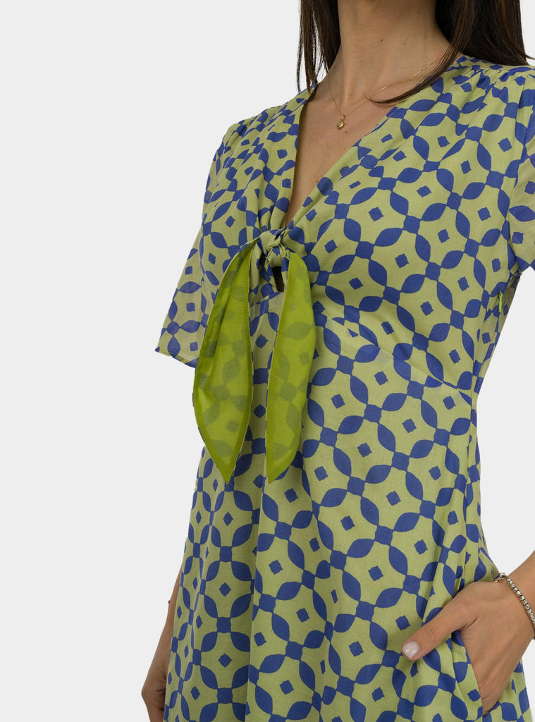 Abito lungo con nodo Platano SS25117T056 PLATANO NIU 