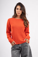 Maglia girocollo in misto lana e cashmere KOI
