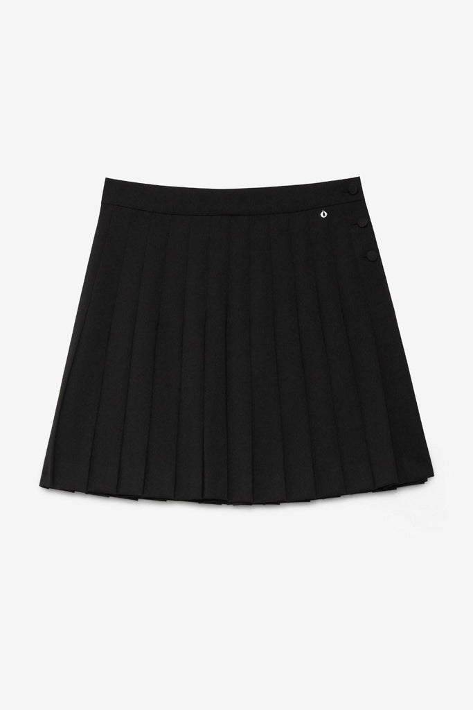 Gonna corta a pieghe Nero DN6246 NERO OTTO D'AME 