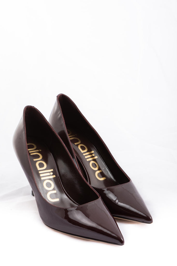 decolletè in vernice merlot 352551V7/7 MERLOT NINALILOU 