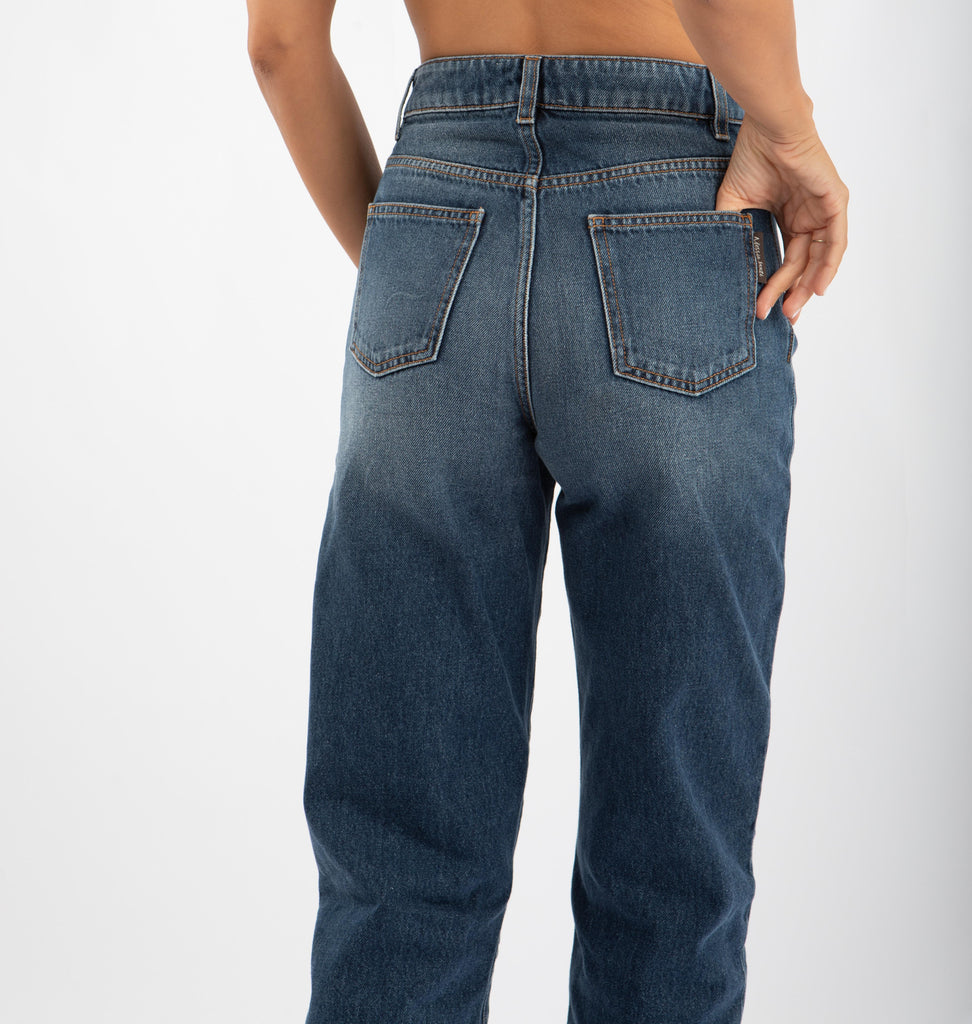 Jeans cropped in cotone used<BR/> 521SD26010 00 ALESSIA SANTI 