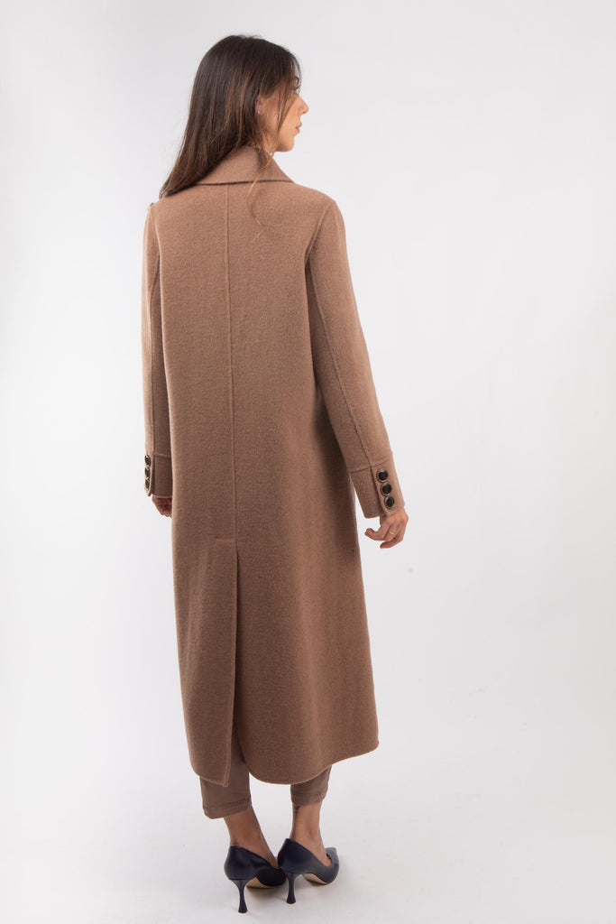 Cappotto in panno di lana e seta 521SD35059 S2332 ALESSIA SANTI 