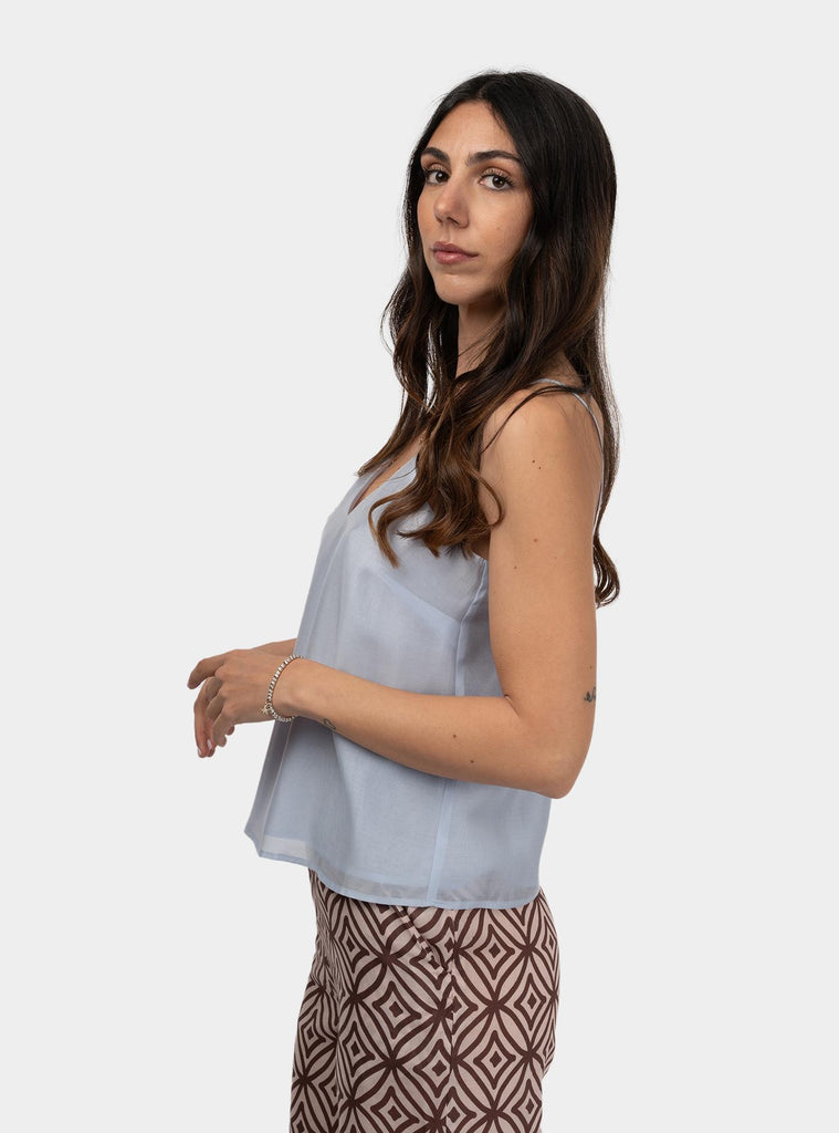 Top con spalline sottili Celeste 511SD45020 2990 GLASS ALESSIA SANTI 
