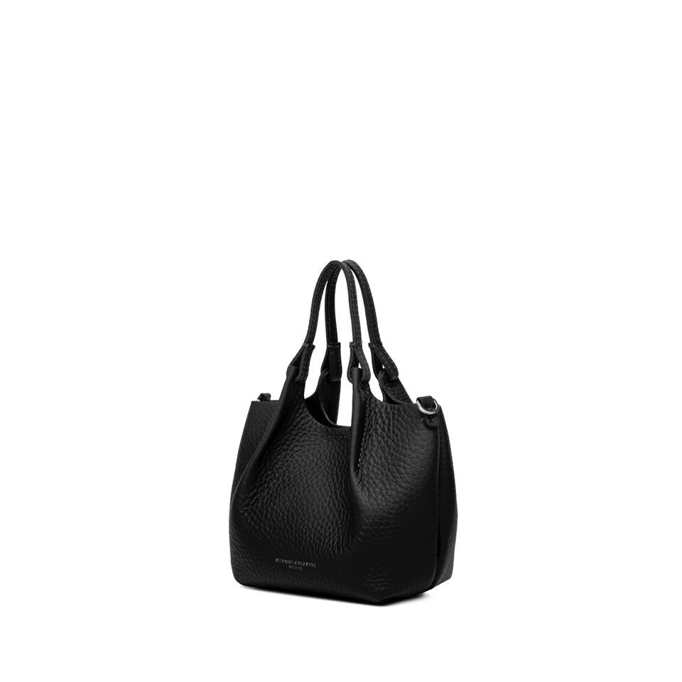 Borsa donna modello Dua Nero Castoro BS 9718 RNGDBL NERO-CASTORO GIANNI CHIARINI 