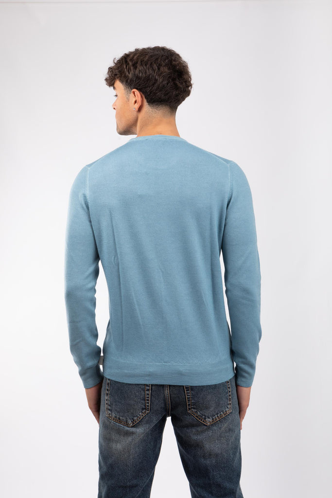 Maglia girocollo celeste 55167/22792 523 GRAN SASSO 