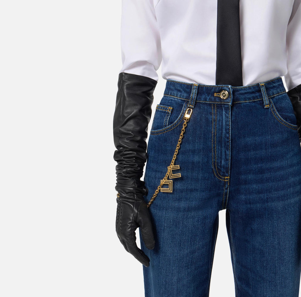 Denim con catena gioiello Blue Denim PJ14D56E2 104 BLUE DENIM ELISABETTA FRANCHI 