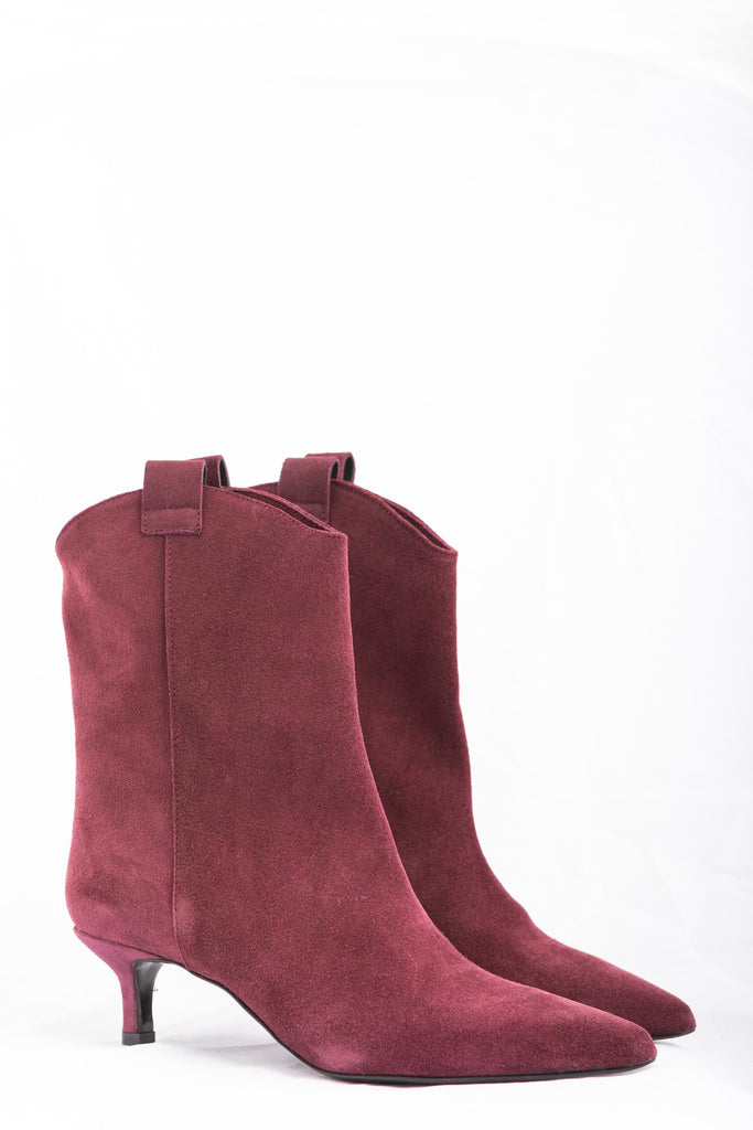 Stivaletto in camoscio Bordeaux 468 VINO BAile 