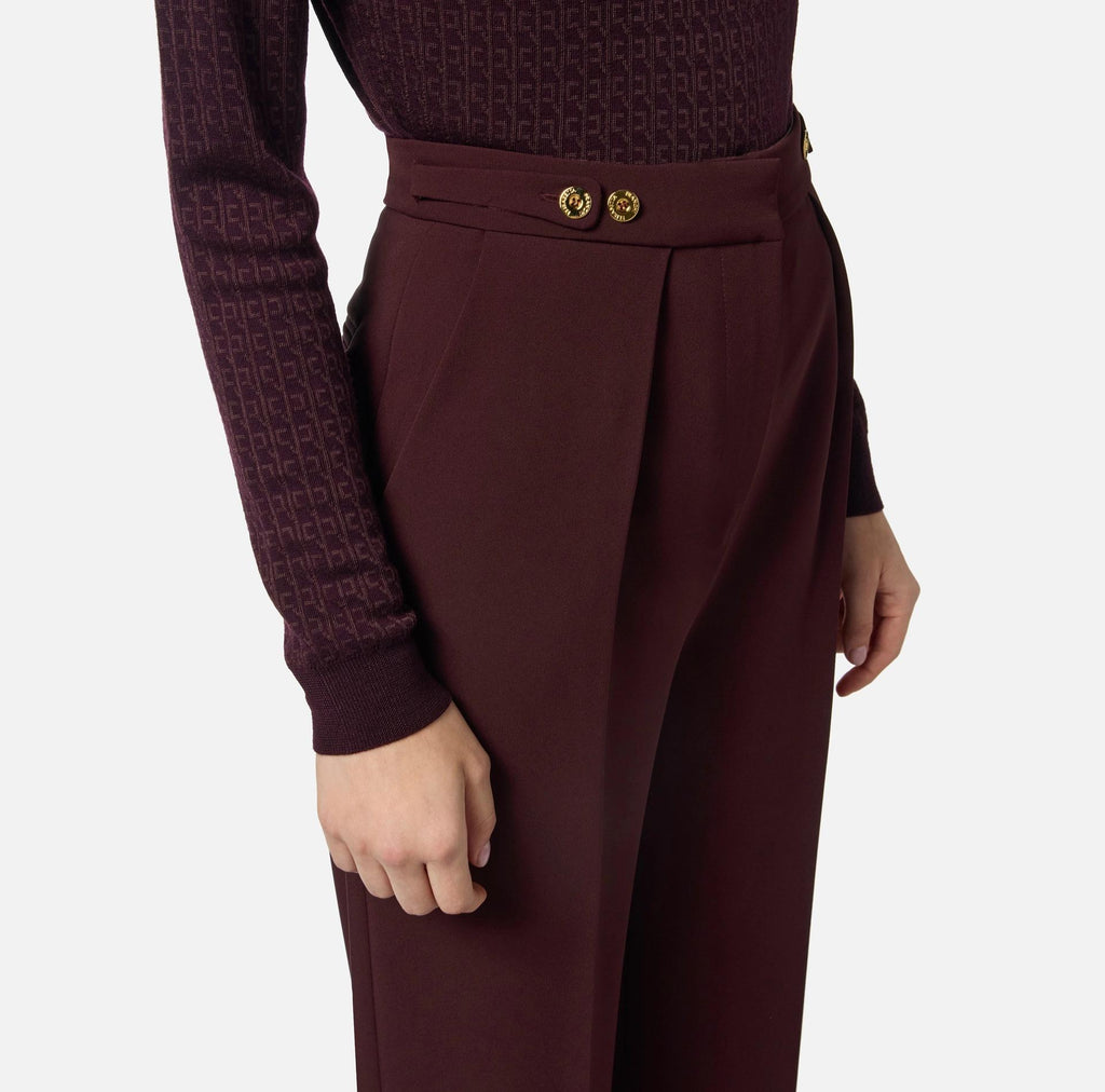 Pantaloni con accessorio gioiello Merlot PA09956E2 EA4 MERLOT ELISABETTA FRANCHI 