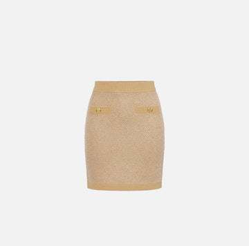 Gonna in maglia con paillettes Honey GK23T57E2 EA2 HONEY ELISABETTA FRANCHI 