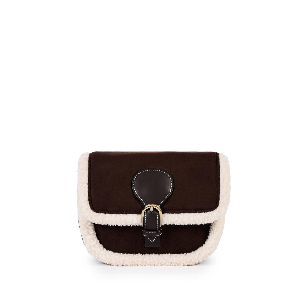 Borsa a tracolla in eco-suede AGNES SUEDE B01 VIAMAILBAG 
