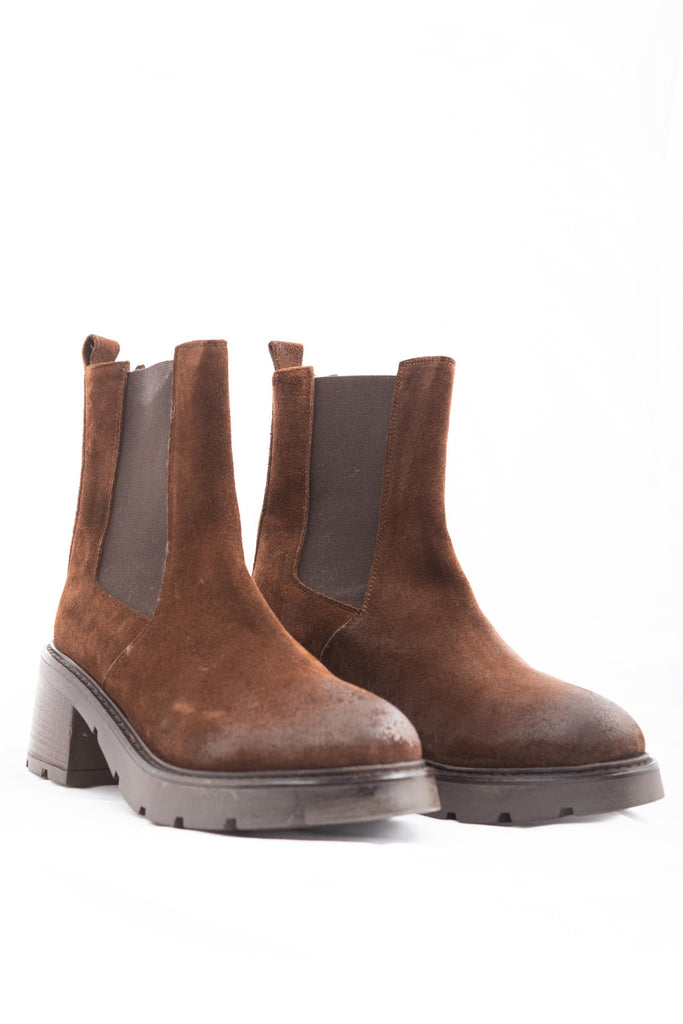 Stivaletto Beatles Marrone 2270 VELOUR MARRONE KOBRA 